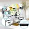 NEX™ 38" Black 2 Tier Stainless Steel Over the Sink Dish Drying Rack